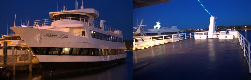 Midnight Cruises aboard the multi-level Harbor Lights Yacht