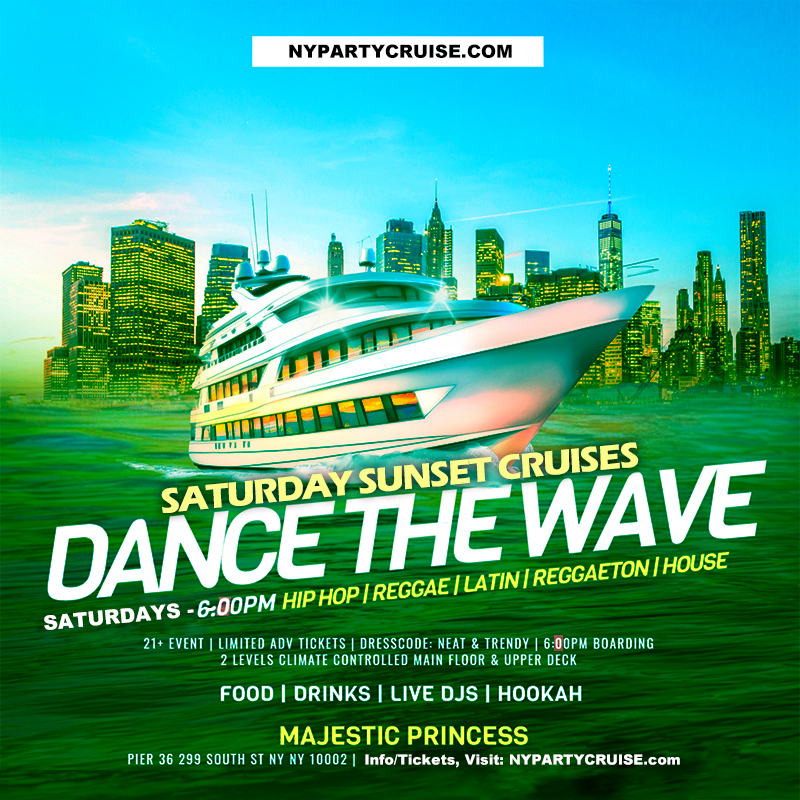 Saturday Sunset Party Cruise 6/21/25 -NYPartyCruise.com