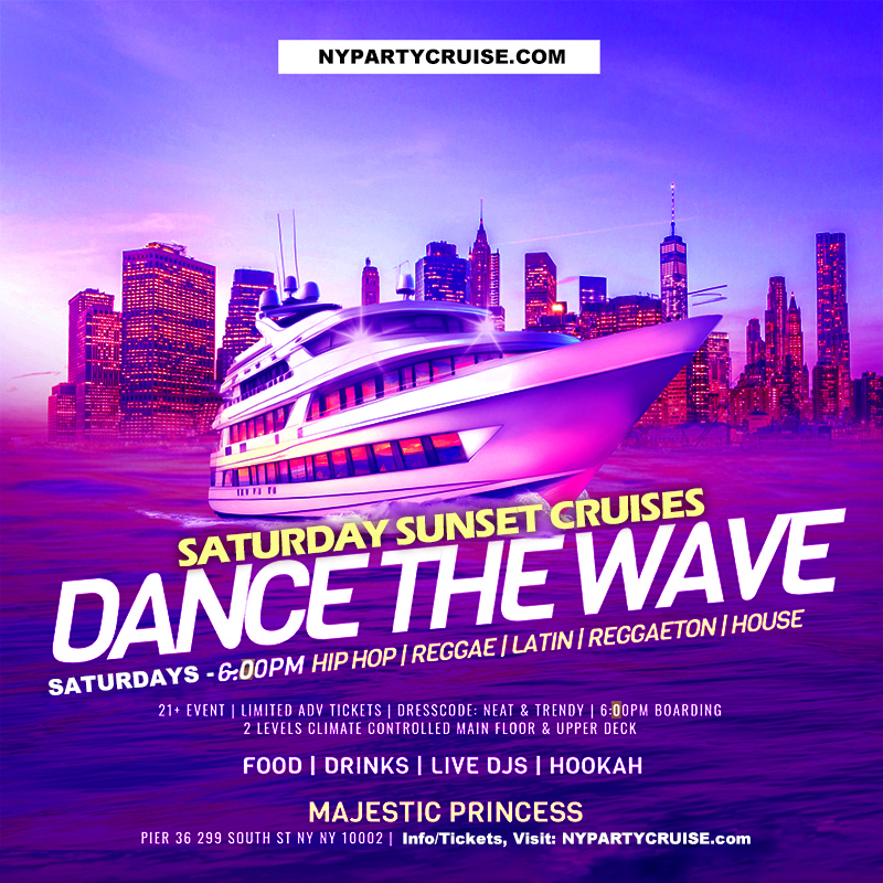 Saturday Sunset Party Cruise 8/16/25 -NYPartyCruise.com