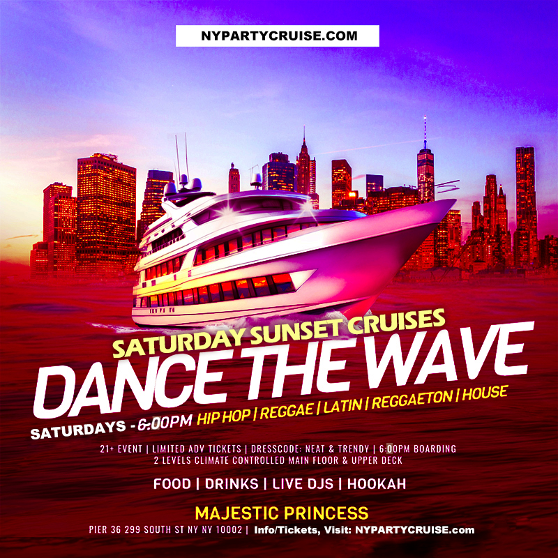 Saturday Sunset Party Cruise 6/7/25 -NYPartyCruise.com