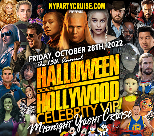 Halloween Goes Hollywood Midnight Yacht Cruise - NYPartyCruise.com
